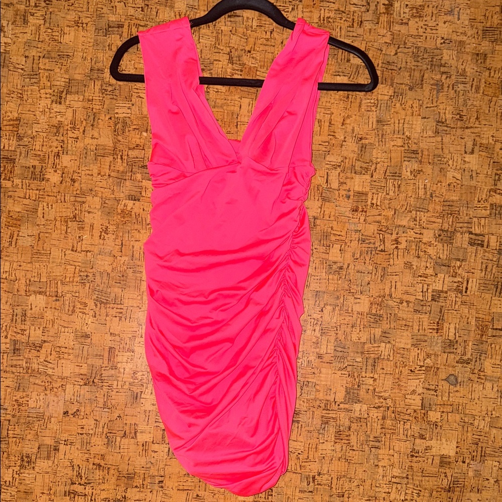 Vibrant Pink Sleeveless Dress